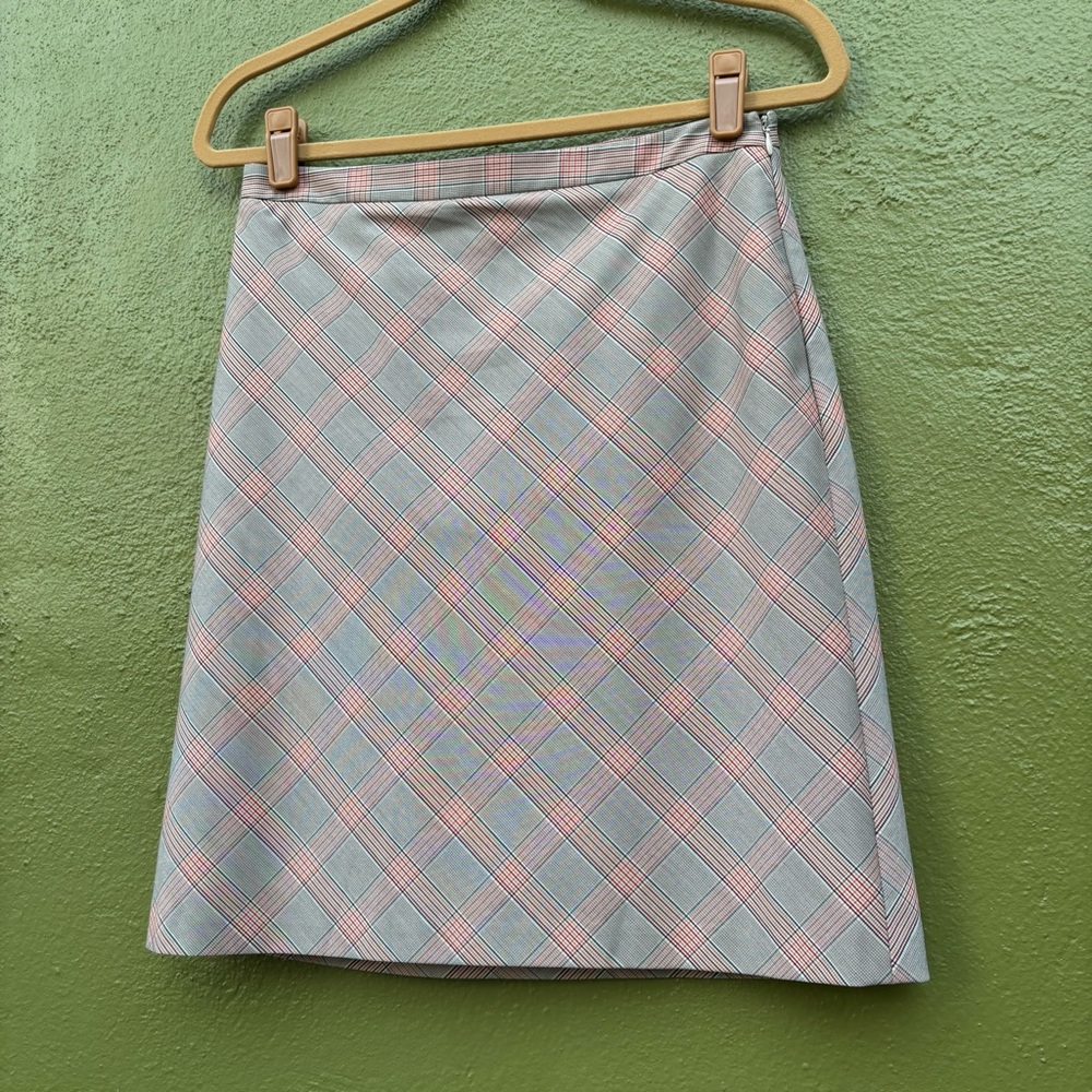 Timeless‎ BCBGMAXAZRIA Plaid Mini Skirt A-Line Skirt Size 4 Y2K Vintage Inspired